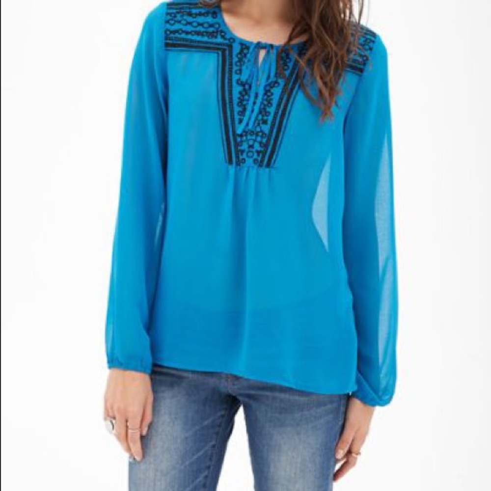 Forever 21 Sheer Blouse